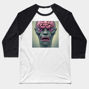 Creepy zombie Baseball T-Shirt